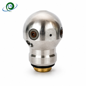 <span class=keywords><strong>Buse</strong></span> de jet sphérique rotative double jet WT-3/8 pour le débouchage des intrusions de racines dans les conduites latérales d'égouts et le jet sanitaire - Product Image 4