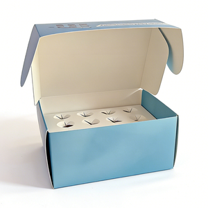Scatole di Cartone Pieghevoli Stampate da 10ml per Esposizione e Spedizione di Fiale Farmaceutiche - Product Image 1