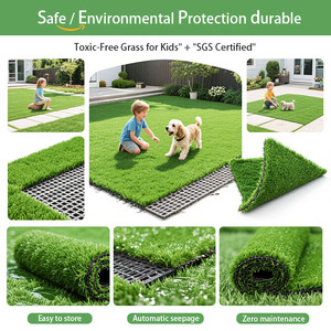 20mm mật độ cao màu xanh lá cây Turf cỏ nhân tạo thảm trong nhà ngoài trời bóng đá sàn nhà máy Outlet tổng hợp vườn cỏ - Product Image 5