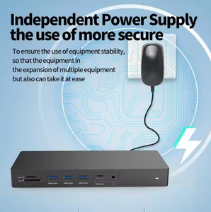 Station d'accueil 14 en 1 Type C Double HDTV 5K @ 60Hz Double DP DisplayPort M1 Mode d'extension Adaptateur <span class=keywords><strong>Displaylink</strong></span> Station d'accueil <span class=keywords><strong>Displaylink</strong></span> - Product Image 5
