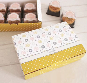 กล่องกระดาษสำหรับใส่เบเกอรี่พร้อมพิมพ์ลายสวยงามกล่องใส่ขนม - Product Image 4