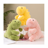 En gros Personnaliser Mignon Vert Jaune Rose En Peluche Dragon Jouets Cadeau D'anniversaire Enfants Bébé Dessin Animé Dinosaure Poupée