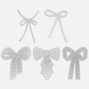 Đính cườm Bow quần áo trang trí các bản vá lỗi 3D chất lượng cao biểu tượng tùy chỉnh thêu các bản vá lỗi - Product Image 1