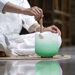 Bols chantants en cristal de quartz dégradé <span class=keywords><strong>Aria</strong></span> de 7 pouces de Jinfang pour la guérison sonore, le bain et la méditation - Product Image 6