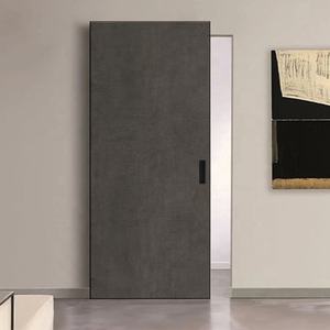 Meilleur Moderne Massif Teck MDF CHÊNE Bois Porte Magique Coulissante Doux Fermeture En Bois Unique Fantôme Porte Conception Photos Arrêts Pour Maison - Product Image 1