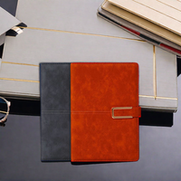 Cahier de notes en cuir PU à feuilles mobiles B5 avec finition souple et logo en relief personnalisé Couverture de journal en cuir végétalien en spirale de promotion