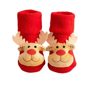 Calzini di natale <span class=keywords><strong>per</strong></span> bambini calzini di cotone alla rinfusa <span class=keywords><strong>per</strong></span> <span class=keywords><strong>neonati</strong></span> 3D cartoni animati graziosi calzini antiscivolo - Product Image 1
