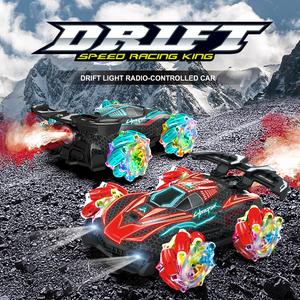 Coche <span class=keywords><strong>de</strong></span> Carreras con Control Remoto <span class=keywords><strong>de</strong></span> 4 Canales, con Spray, Derrape Lateral, Luces Nocturnas Coloridas, <span class=keywords><strong>Efectos</strong></span> Especiales, 2.4G RC, Juguete para Niños, con Cargador - Product Image 2