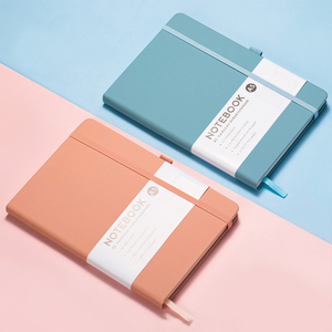 Alta calidad personalizado al por mayor promocional azul marino A5 cuaderno de negocios de lino diarios de cuero PU Cuadernos de tapa dura con logotipo - Product Image 2