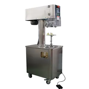 Semi Automatic Electric Cans Close Vial Caps Sealing Machine for Coffee Beans Pop Tin Fruit Can