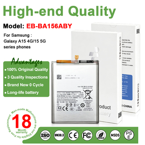 <span class=keywords><strong>แบ</strong></span><span class=keywords><strong>ต</strong></span>เตอรี่สมาร์ทโฟนคุณภาพสูง EB-BA156ABY 5000mAh สำหรับ Samsung Galaxy A15 4G A15 5G <span class=keywords><strong>แบ</strong></span><span class=keywords><strong>ต</strong></span>เตอรี่ใน<span class=keywords><strong>ต</strong></span>ัว ได้รับการรับรอง FCC ขายส่ง - Product Image 4
