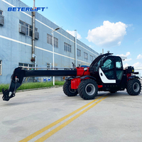 Produit phare : Chariot télescopique compact rotatif diesel 4x4 de 3, 4, 5 tonnes et 7 m pour travaux de construction