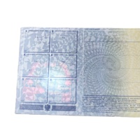 Certificat de haute qualité avec filigrane, micro-texte, UV invisible, anti-contrefaçon, certificat holographique de G