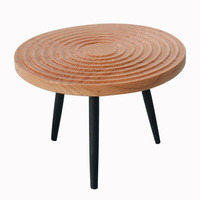 Table ronde miniature, table basse, table en bois de cerisier, mobilier de maison de poupée Ob11 1:12, décoration DIY pour maison de poupée