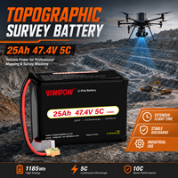 Paling Populer -40 ° Baterai Drone Lipo Semi-solid State 5C 12S/14S/18S 25000mAh Tahan Dingin Ekstrem untuk Survei UAV