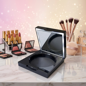 Palette de fards à paupières en plastique ABS/AS, marque OEM TW Pinkflash, lumière LED, couleur personnalisée, impression sérigraphique, épaisseur 14 mm, modèle HY50 - Product Image 1