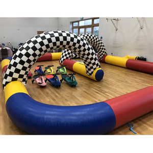 Funworldsport không khí chặt chẽ đua <span class=keywords><strong>Inflatable</strong></span> theo dõi cho <span class=keywords><strong>RC</strong></span> Kart didi xe chạy tòa án để bán - Product Image 6