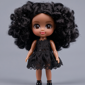 Nouvelle arrivée, poupées en plastique personnalisées de haute qualité, à la mode, pour filles, articulations mobiles, poupée noire en PVC - Product Image 5