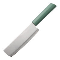Cuchillo Japonés Nakiri para Verduras con Mango de Resina, Hoja Afilada de Acero Inoxidable para Cortar y Picar Frutas, Cuchillo de Cocina