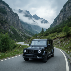 Véhicule Électrique Tout-Terrain Neuf RDH 72V à Batterie Lithium Fer Phosphate, 4 Portes, 5 Places, Conduite à Gauche, Noir et Rouge, Vente en Gros - Product Image 3