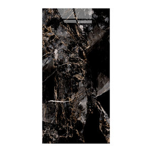 กระเบื้องพอร์ซเลนลายหินสีดำเงา ZQT KTV-01 ขนาด 750x1500 มม. สำหรับใช้ตกแต่งภายในห้องนั่งเล่น คาราโอเกะ บาร์ และห้างสรรพสินค้า - Product Image 5