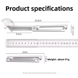 Couteau pliant en acier inoxydable, lame à pointe tombante, bouton de réglage au pouce, couteau de poche de qualité industrielle, EDC pour l'extérieur - Product Image 6