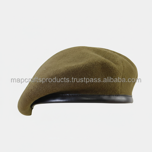 Offre Spéciale 100% Laine Khaki Design Hommes British Issue Béret Chapeaux Chapeaux pour une utilisation toute l'année - Product Image 1