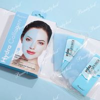 Masque facial en gelée transparente au bio-collagène hydratant pur et biologique avec logo personnalisé, masque facial hydratant de nuit