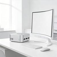 Mini PC Intel N100, 12 GB de RAM LPDDR5, SSD M.2 SATA, 4k UHD, Wifi 5, Windows 11 Pro, Mini PC de Escritorio para Oficina en Casa