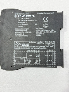 SRB301MC-24V MODULE DE SURVEILLANCE DE SÉCURITÉ Tension de fonctionnement 24V AC/DC 1 sortie de signalisation 3 contacts de sécurité STOP 0 2 positions - Product Image 3