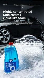 Glodway Liquido Detergente Blu Cristallo, Rimuovi Sporco e Macchie, Protezione <span class=keywords><strong>Vernice</strong></span>, Detergente per Auto, Cera Lavaggio Auto, Shampoo ad Alta Schiuma - Product Image 2