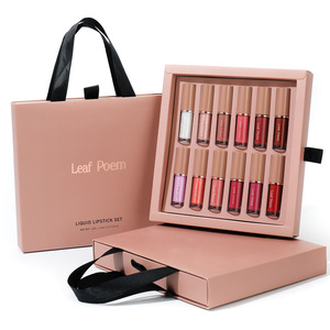12-Color Lip Gloss Set Pearlescent Fine Flash Waterproof Non-Stick Cup Matte <b>Lipstick</b> Mirror Water Gloss Lip Glaze - Product Image 5