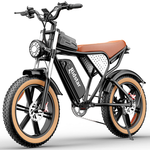 Nouveauté 2024 Vélo de ville pour femmes avec moteur arrière Marron & Noir Batterie 48V 20AH Moteur 1000W Q20- Vélo de ville électrique de luxe - Product Image 1