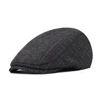 Offre Spéciale classique Vintage à rayures, casquettes de livreur, Logo personnalisé, bob lierre béret chapeaux pour hommes