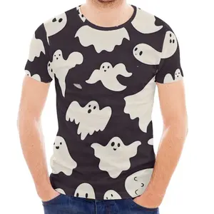 Halloween Custom Print Ghost Fun design High quality Sublimation print fashion men's casual custom T-shirt