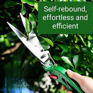 Petites cisailles de jardin manuelles à retour automatique pour l'entretien de l'herbe et l'élagage de la pelouse, outil portatif et ergonomique - Product Image 2