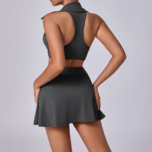 Vêtements de sport avec logo personnalisé pour femmes Balle de badminton Chemise de golf Jupe de tennis 2 combinaisons de tennis avec short respirant - Product Image 3