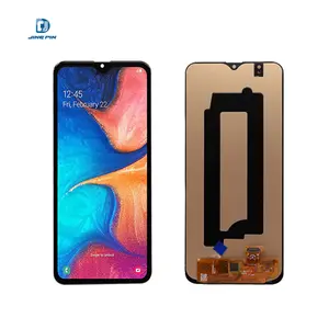 OLED layar LCD Samsung Galaxy A20 OEM TFT bahan Touchscreen PASS Fingerprint Support kompatibel Galaxy A30 ponsel