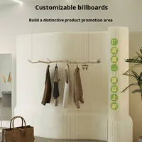 Paravent pliable en papier kraft pour usage extérieur/bureau - Design moderne, montage et démontage faciles, cloison