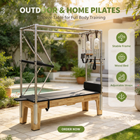 Lit de Pilates Cadillac MJD M201A en bois de caoutchouc/érable pour usage domestique et commercial, entraînement de yoga, fitness, musculation
