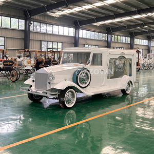 Carro Fúnebre de Estilo Retro Directo de Fábrica con Estructura Reforzada para Transporte de Ataúdes en Cementerios y Salones Fúnebres - Product Image 4