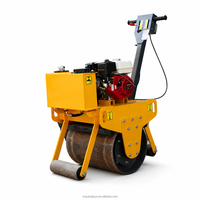 Mini-compacteur vibrant de 300 kg avec moteur Honda 5,5 CV, autoporté, à tambour unique, pour asphalte et sol, prix usine