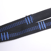 Sangle en jacquard sergé BSD, accessoires d'extérieur, haute résistance, 100 % polyester, écologique, pour chaussures de sport Bartack, noir, haute qualité