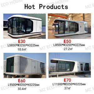 Çin şeffaf prefabrik kapsül konteyner ev ticari otel mobil uzay kapsül kabin - Product Image 3