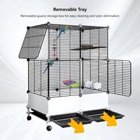 Cage à oiseaux en métal haut de gamme la plus vendue pour perruches, facile à nettoyer, pour intérieur et extérieur, avec support, cage à oiseaux durable avec support