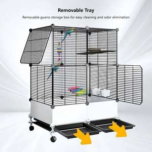 En Çok Satan Premium Metal Büyük Kuş Kafesi Muhabbet Kuşu İçin Kolay Temizlenebilir İç ve Dış Mekan Kullanımı İçin Standlı Kuş Kafesi <span class=keywords><strong>Stand</strong></span>ı Dayanıklı - Product Image 3