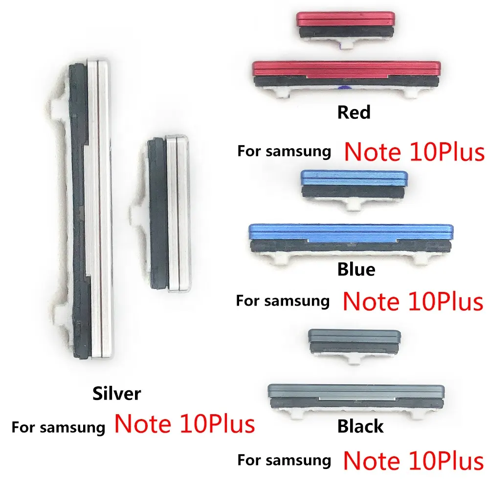 زر مستوى الصوت الجانبي + زر تشغيل/إيقاف, قطع غيار مفتاح الزر لأجهزة Samsung Galaxy Note 9 10 Plus ، البيع بالجملة