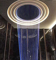 Cascade artificielle, rideau d'eau mural, ornements de jardin avec effet d'eau qui coule pour fontaine décorative extérieure