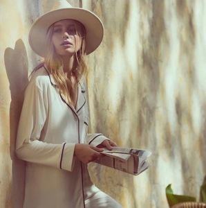 Pijamas de Estilo Francés para Parejas, Camisa para Mujer y Ropa de Casa para Hombre, Manga Larga, Color Sólido - Product Image 4