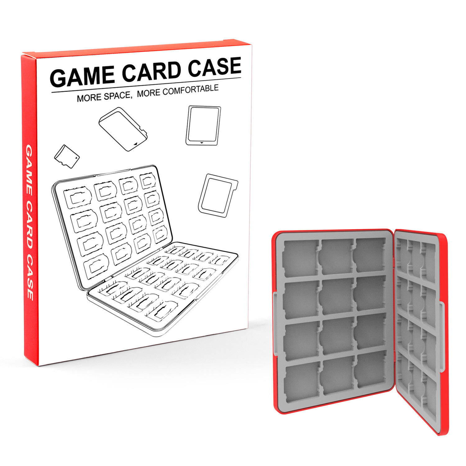 emballage en boîte de couleur rouge 24 en 1